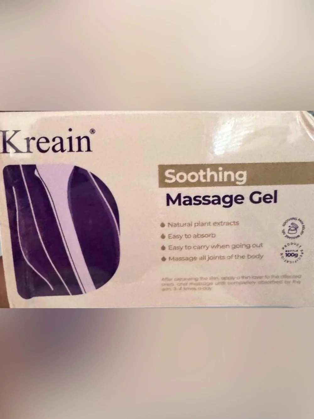 Soothing Purple Massage Gel - Hydrating Body & Massage Gel